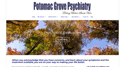 Desktop Screenshot of potomacgrovepsychiatry.com